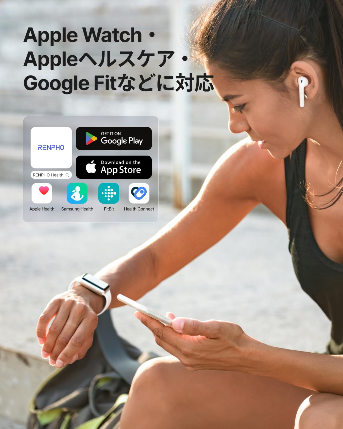 Amazon.co.jp: RENPHO MorphoScan Base 体組成計 8電極 2周波BIA